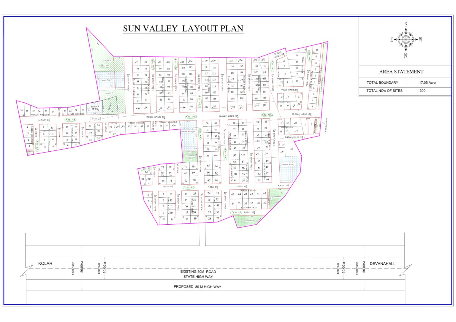 Sun Valley official layout plan